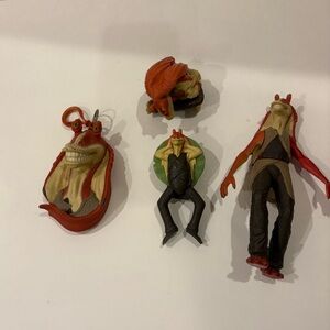 Jar Jar Binks Star Wars Toy lot of 4